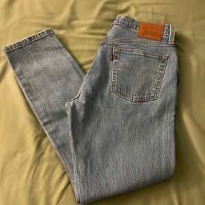 Levi’s 501 high rise skinny jeans